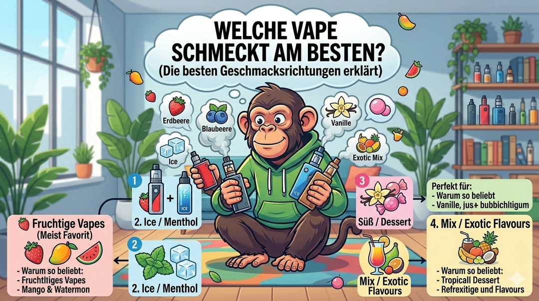 Welche Vape schmeckt am besten?