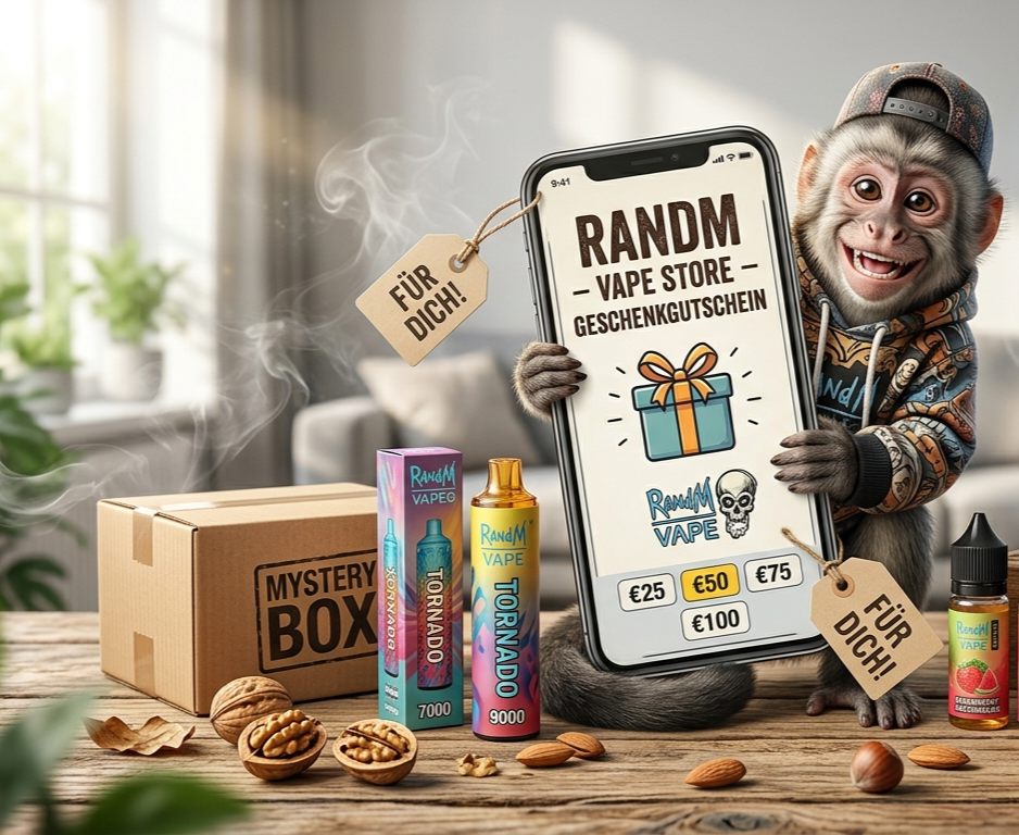 RandM Vape Geschenkgutschein – Das perfekte Geschenk für Vaping-Fans