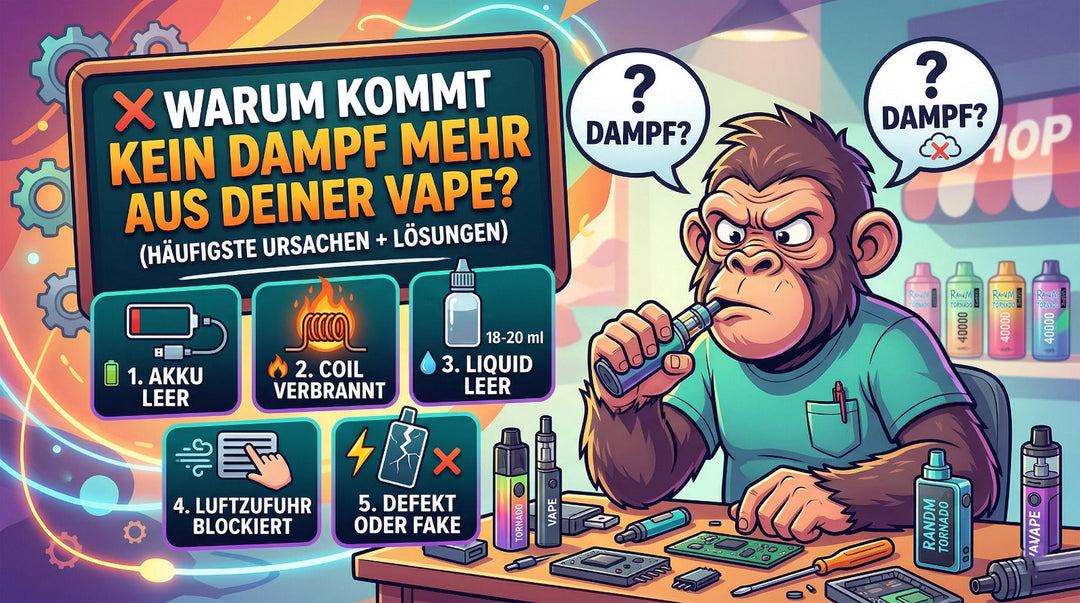 Warum kommt kein Dampf mehr aus deiner Vape?