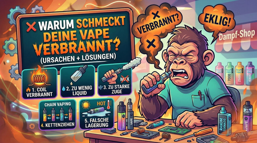 Warum schmeckt deine Vape verbrannt?
