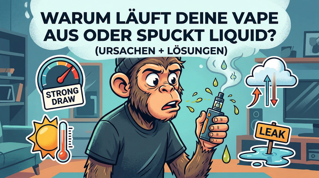 Warum läuft deine Vape aus oder spuckt Liquid?