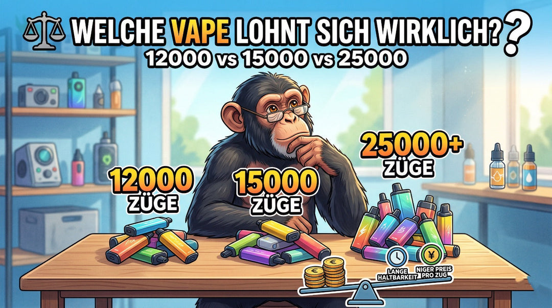 12000 vs 15000 vs 25000 Züge – welche Vape lohnt sich wirklich