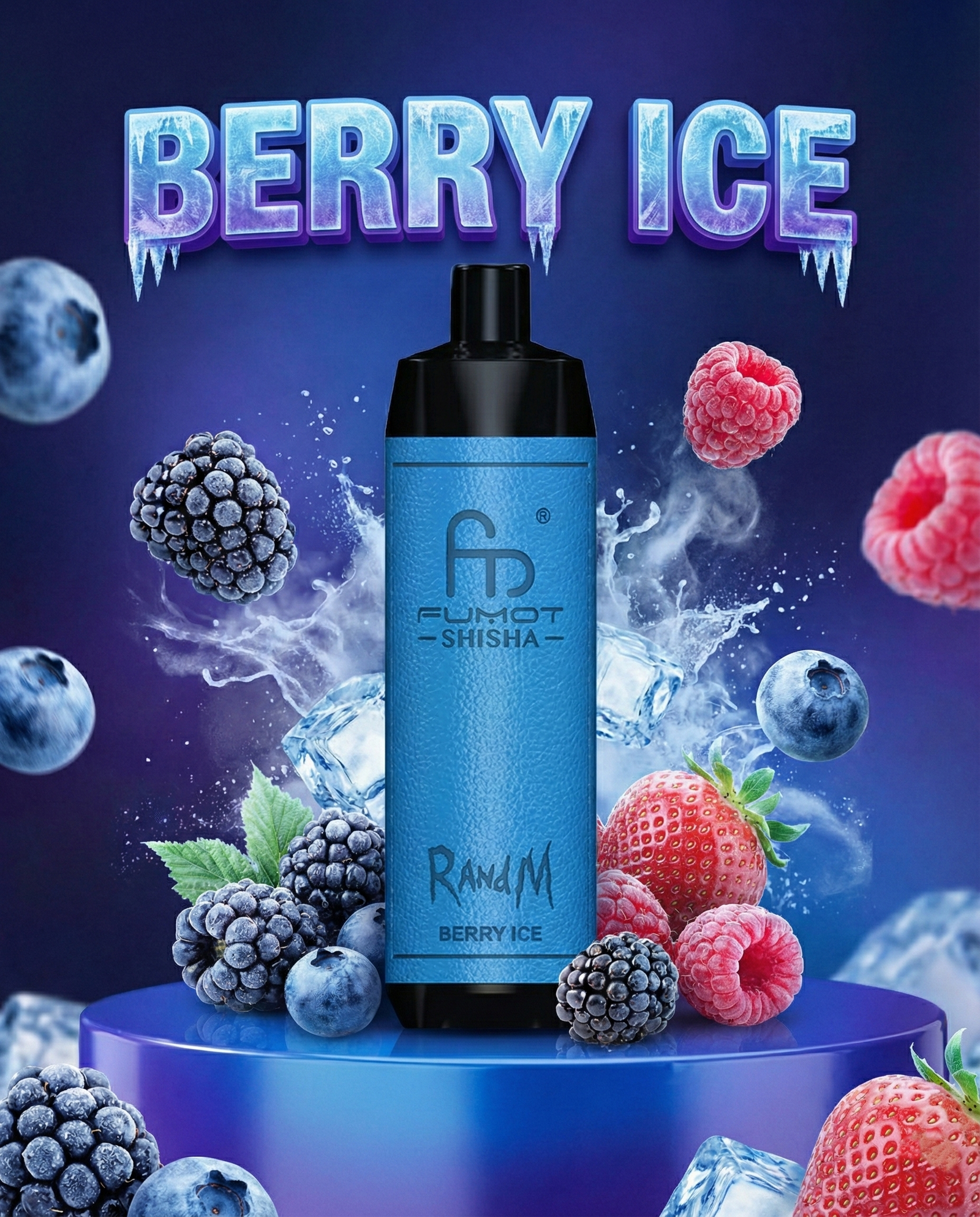 RandM Tornado 10000 Berry Ice Geschmack