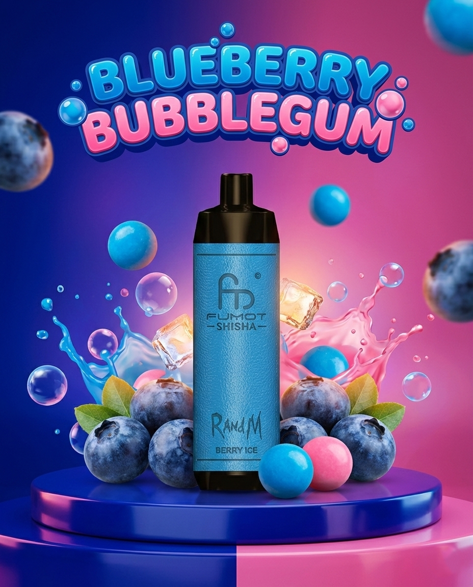 RandM Tornado 10000 Blueberry Bubblegum Geschmack
