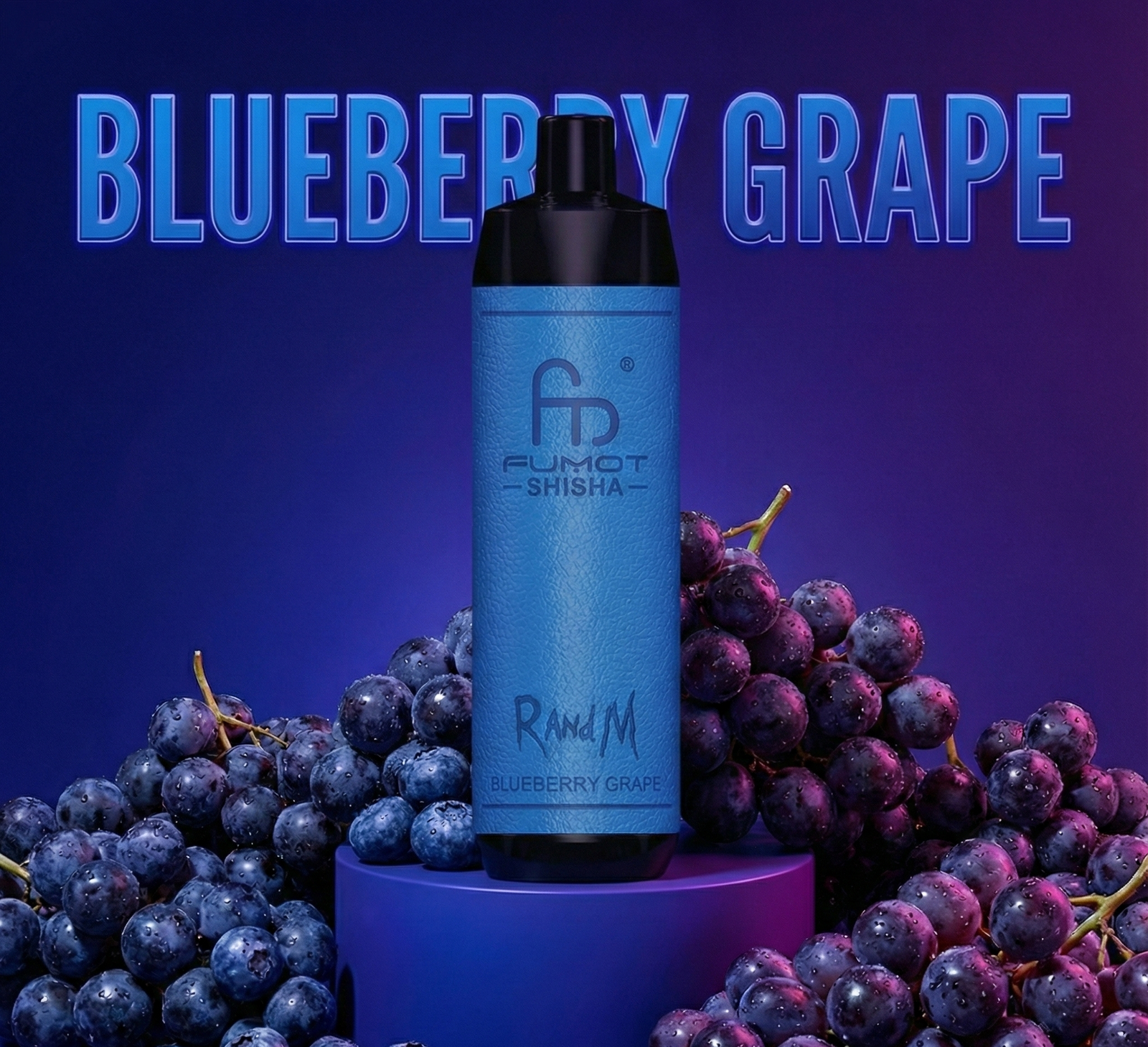 RandM Tornado 10000 Blueberry Grape Geschmack