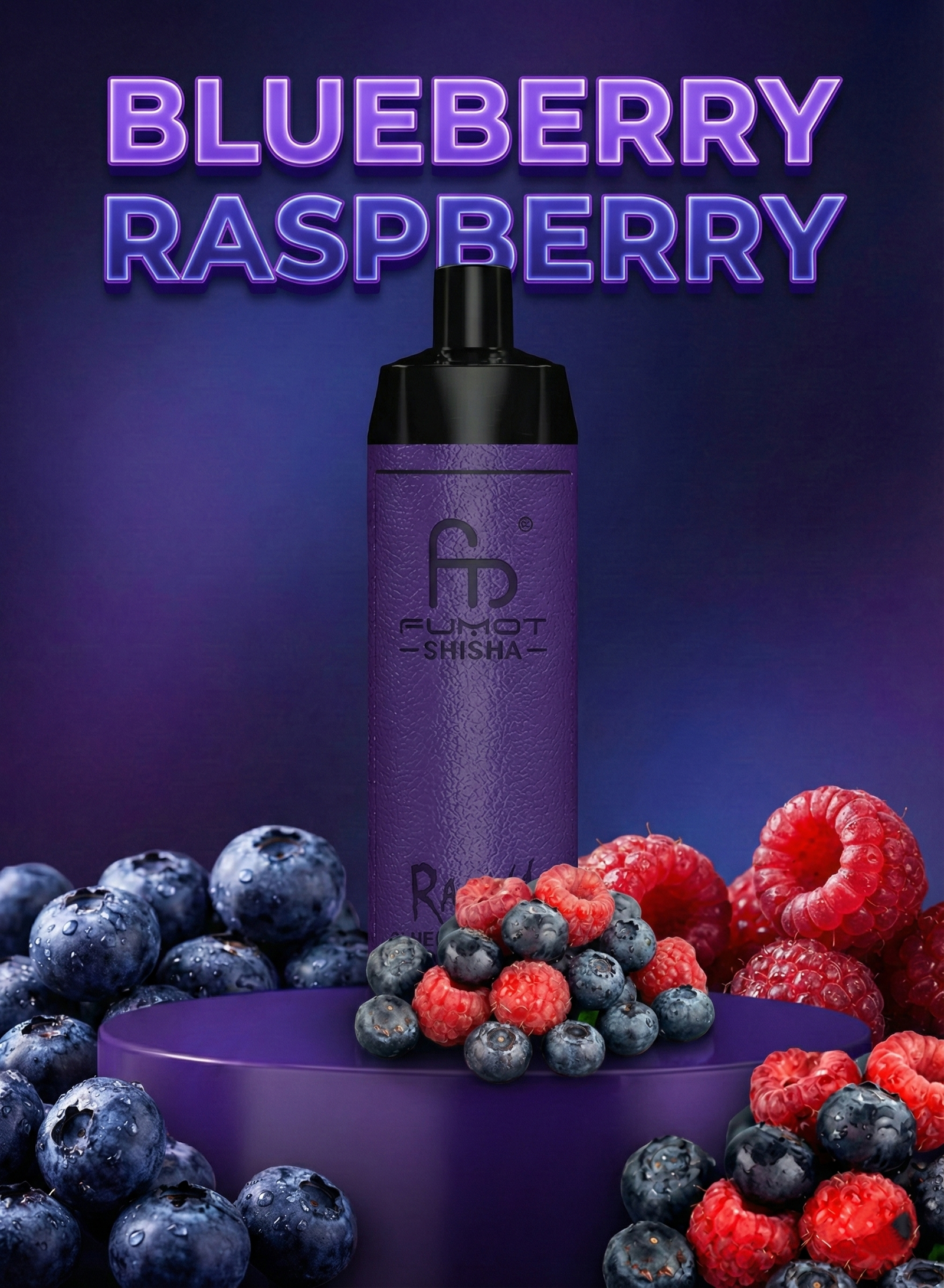 RandM Tornado 10000 Blueberry Raspberry Geschmack