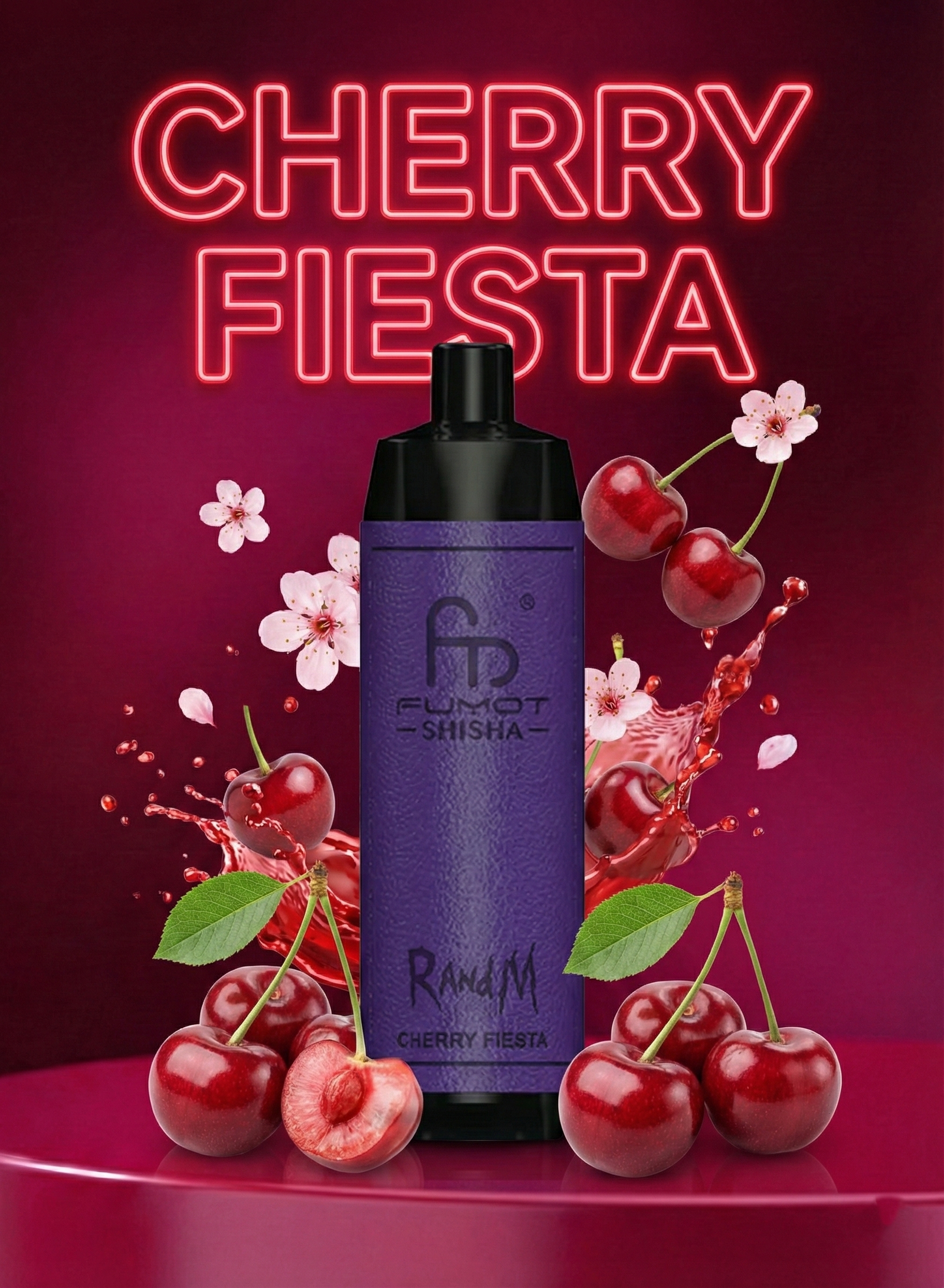 RandM Tornado 10000 Cherry Fiesta Geschmack