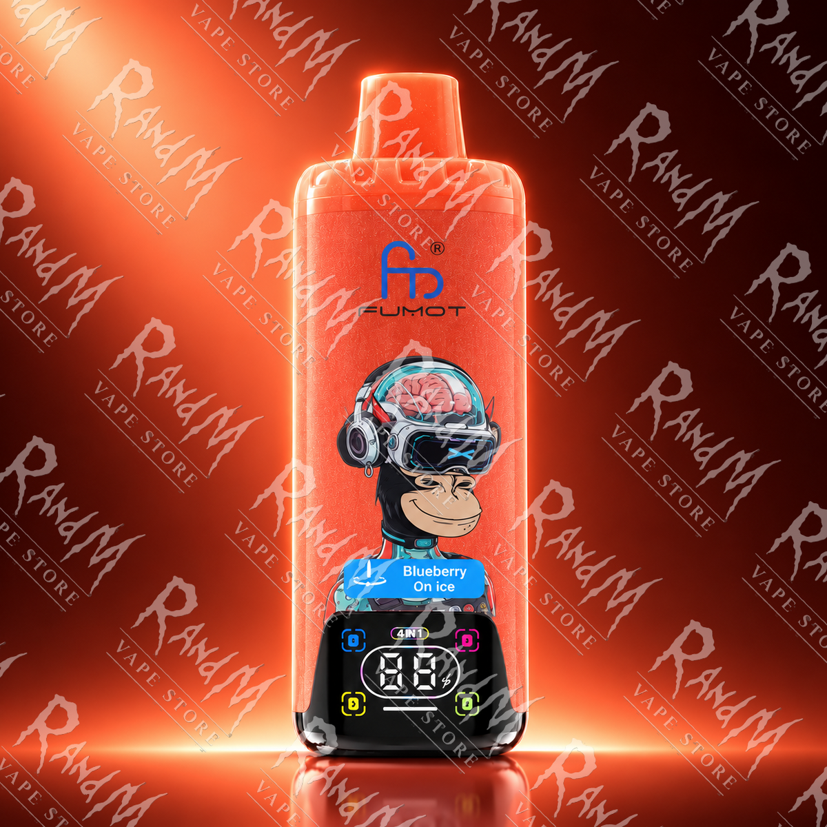 Eco 4in1 80K – Blueberry On Ice & Pineapple Lemonade & Peach Mango Watermelon & Blue Razz Cherry | RandM Vape Store