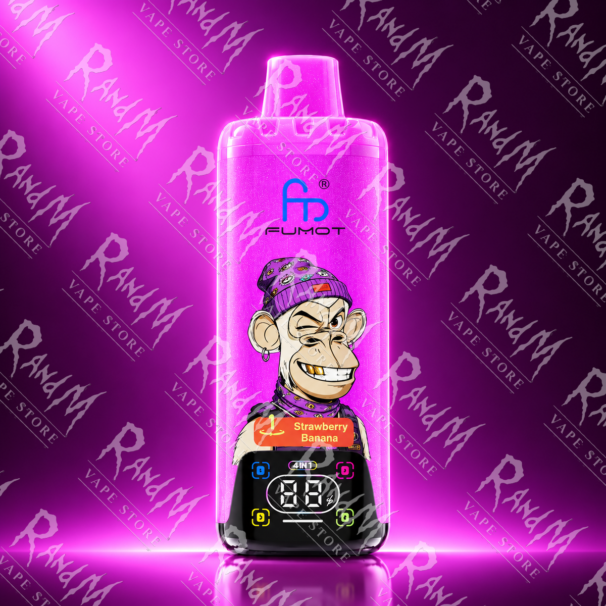 Eco 4in1 80K – Strawberry Banana & Strawberry Kiwi & Strawberry Watermelon & Strawberry Ice | RandM Vape Store