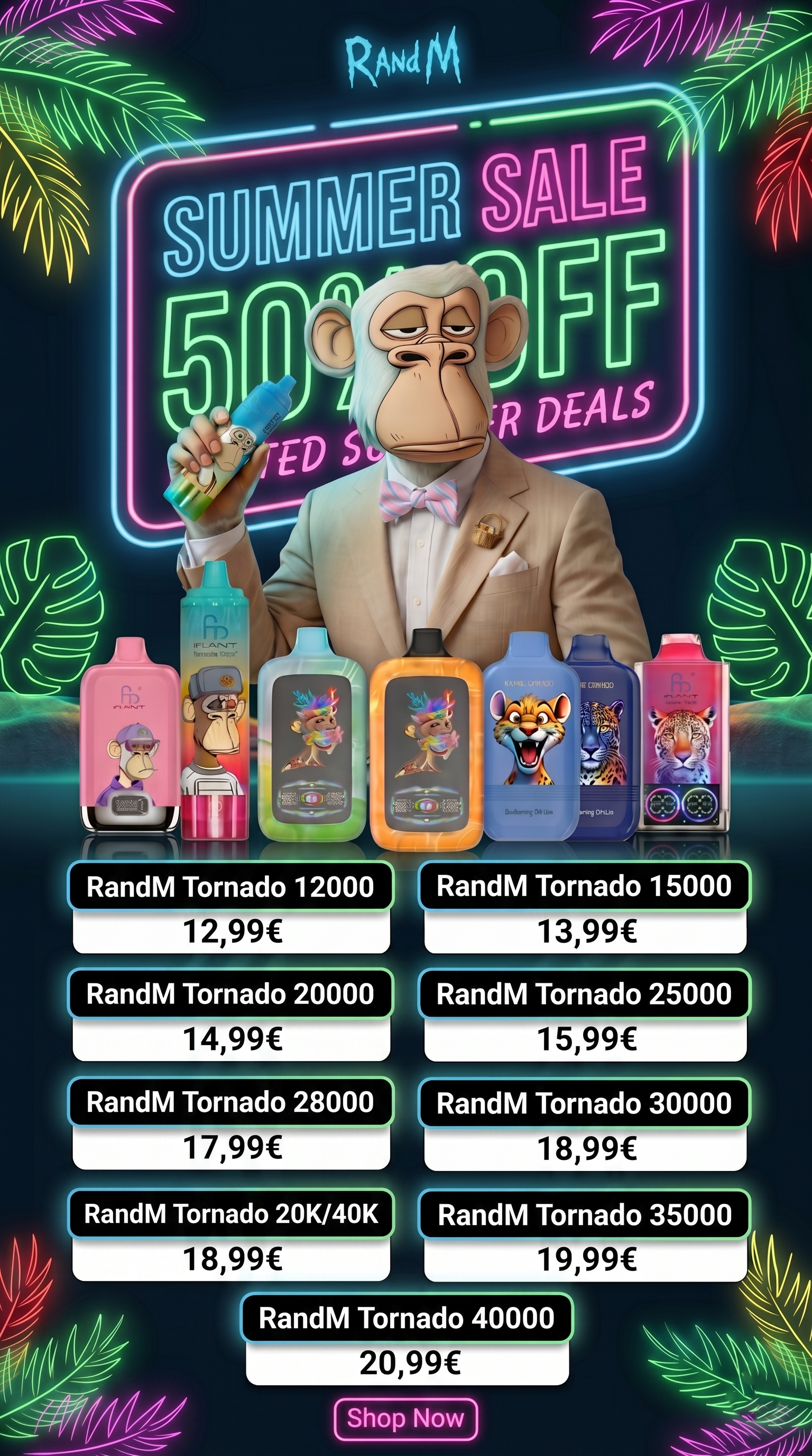 RandM Tornado Vape - Offizieller Store DE