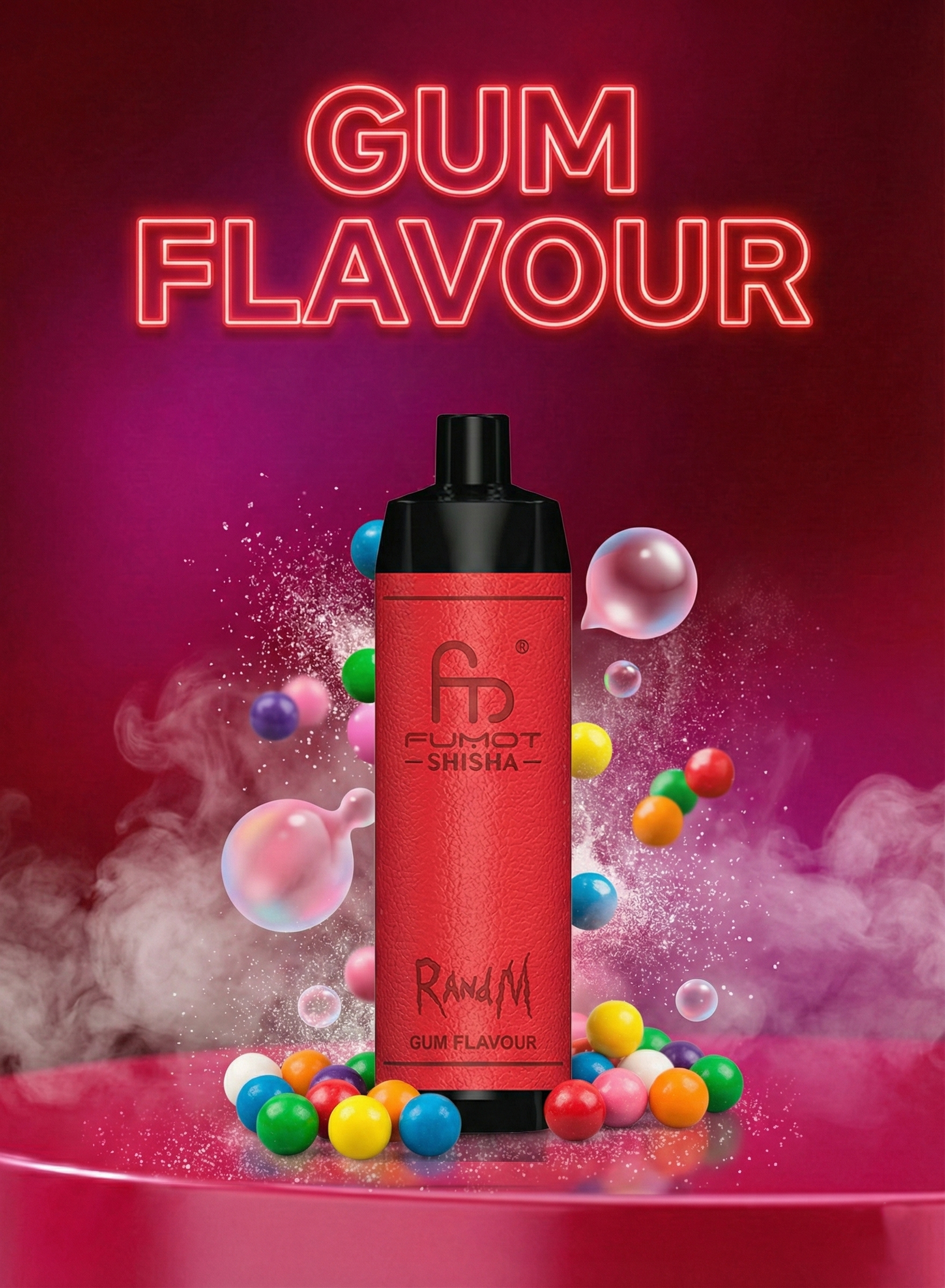 RandM Tornado 10000 Gum Flavour Geschmack