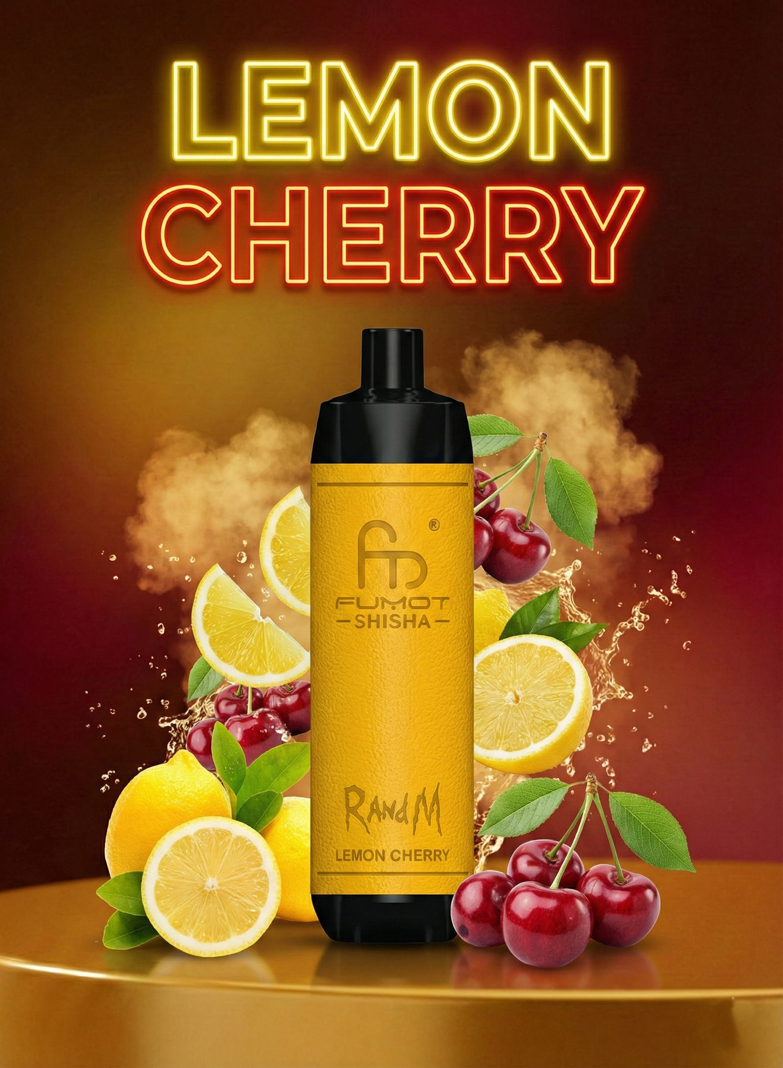 RandM Tornado 10000 Lemon Cherry Geschmack