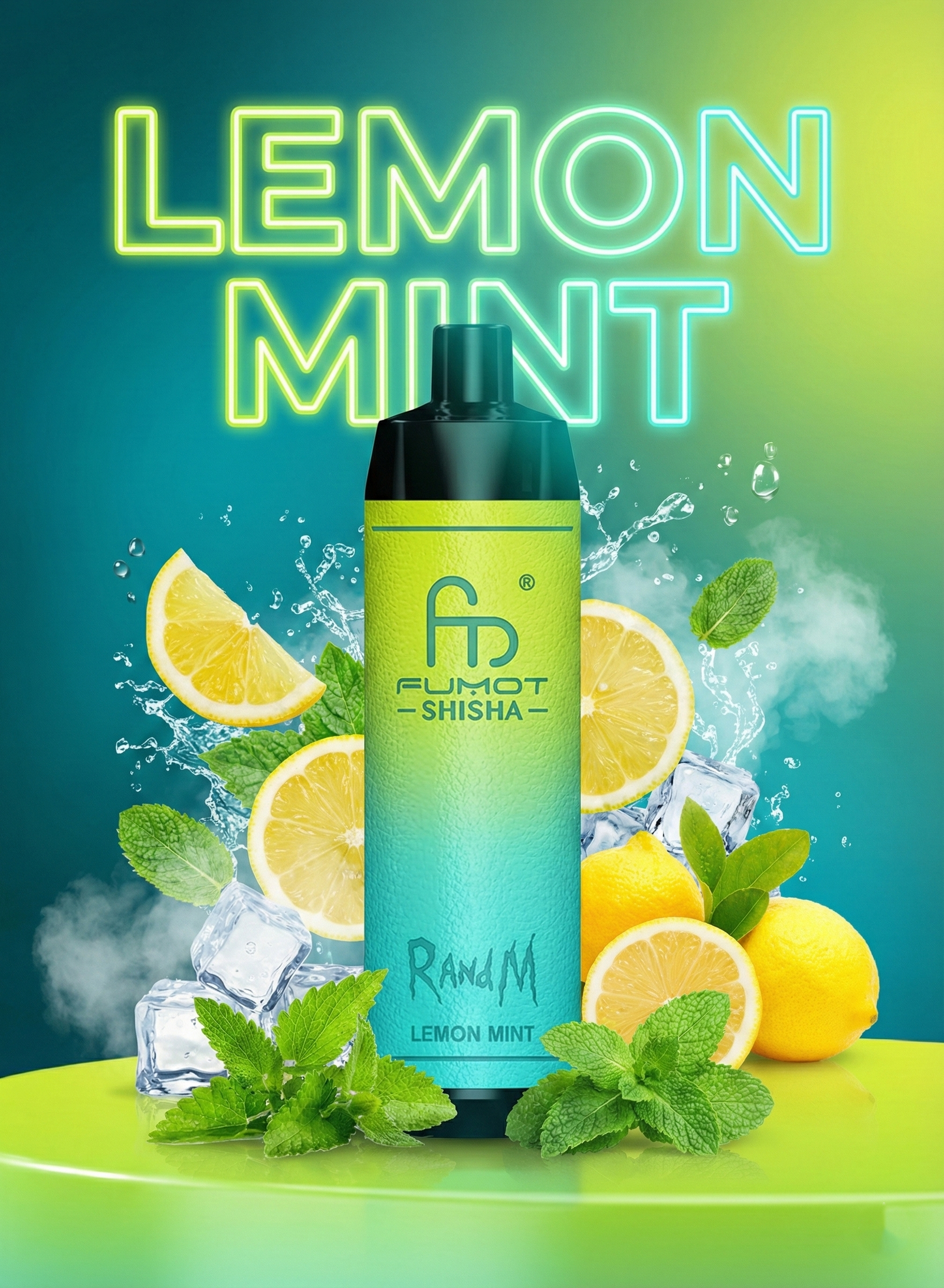 RandM Tornado 10000 Lemon Mint Geschmack