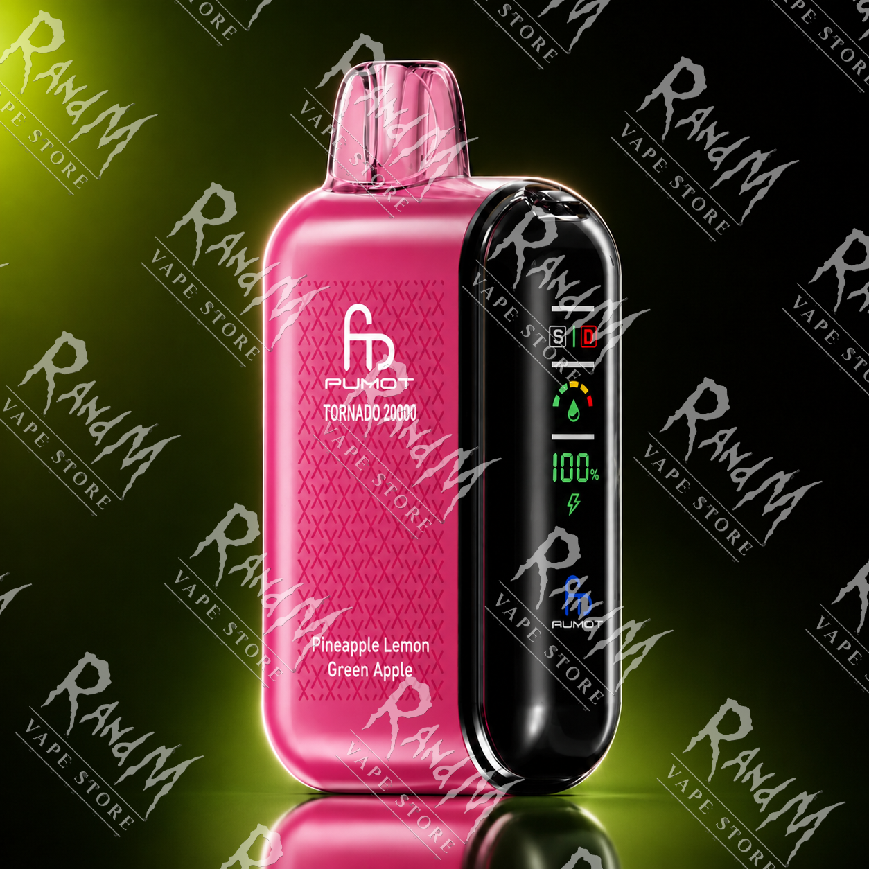 RandM Tornado 20000 Pineapple Lemon Green Apple Geschmack