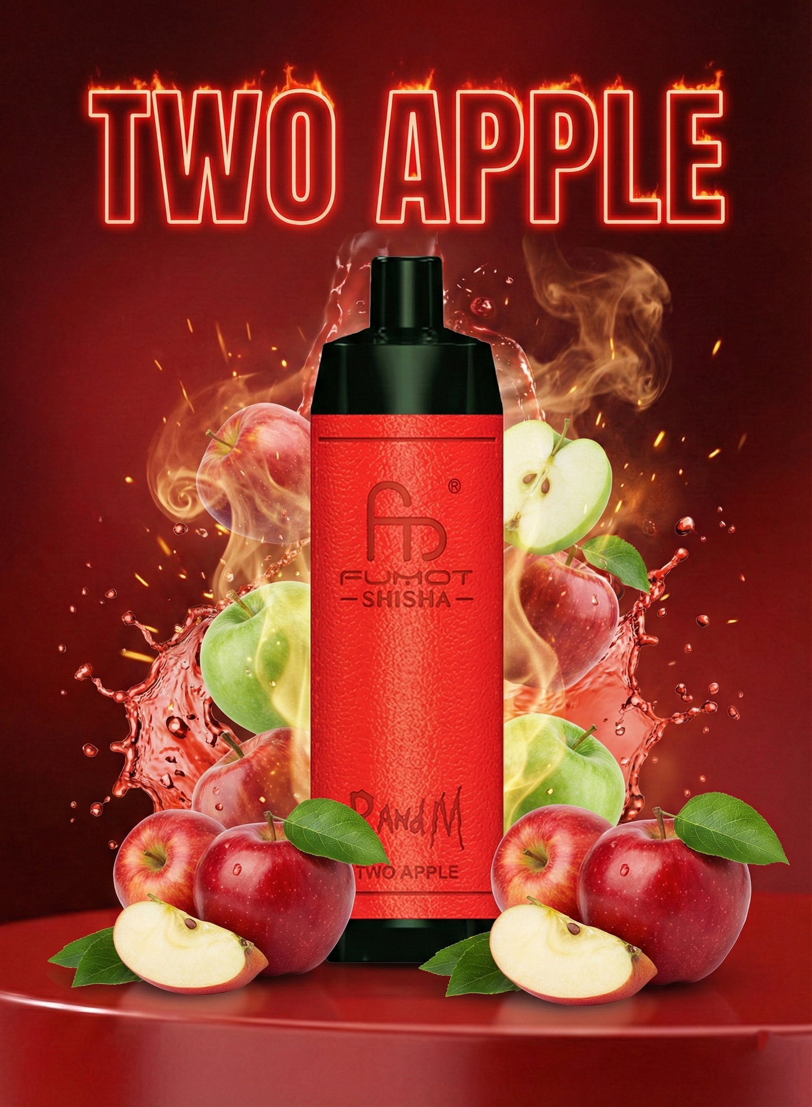 RandM Tornado 10000 Two Apple Geschmack