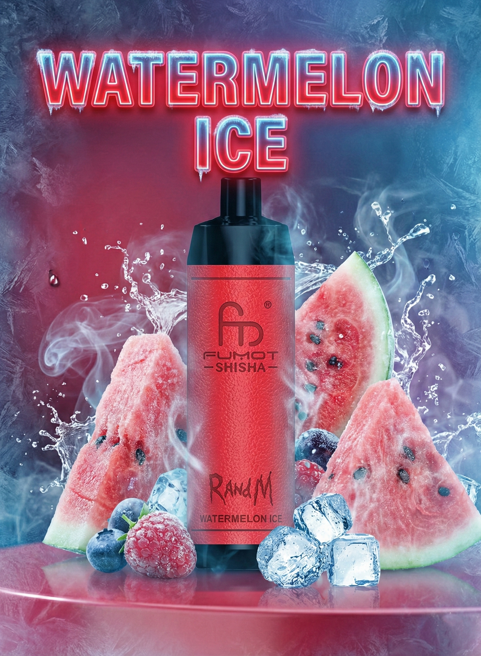 RandM Tornado 10000 Watermelon Ice Geschmack